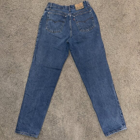 LEVI'S 544 VINTAGE MADE IN USA 100% COTTON BLUE JEANS HIGH WAIST JUNIOR SIZE 13S - Picture 5 of 11
